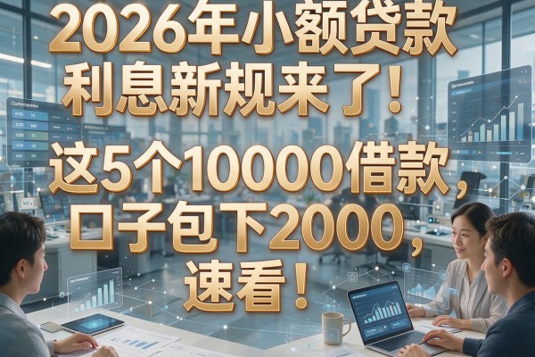2026年小额贷款利息新规来了!这5个10000借款口子包下2000,速看