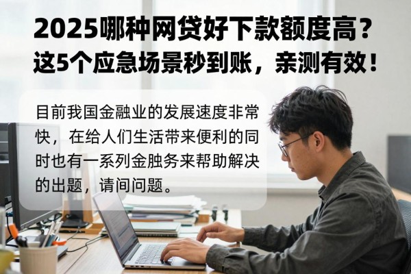 2025哪种网贷好下款额度高?这5个应急场景秒到账,亲测有效!