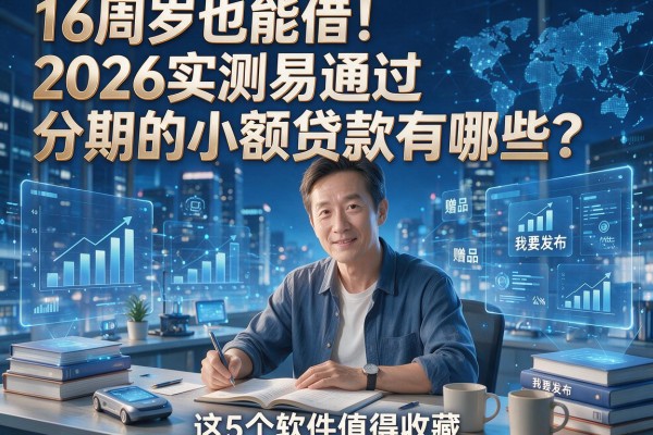 16周岁也能借！2026实测易通过分期的小额贷款有哪些？这5个软件值得收藏