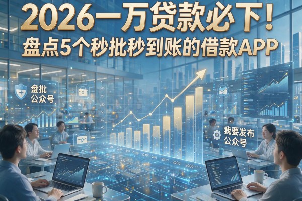 2026一万贷款必下！盘点5个秒批秒到账的借款APP