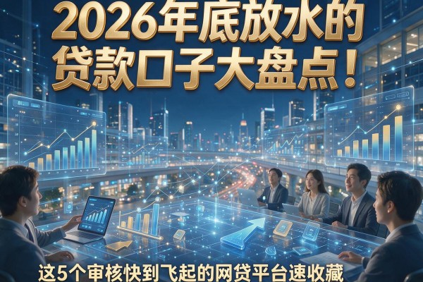 2026年底放水的贷款口子大盘点！这5个审核快到飞起的网贷平台速收藏