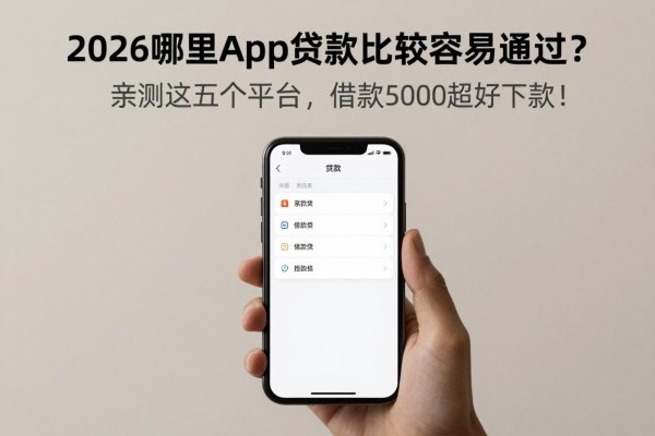 2026哪里app贷款比较容易通过？亲测这五个平台，借款5000超好下款！