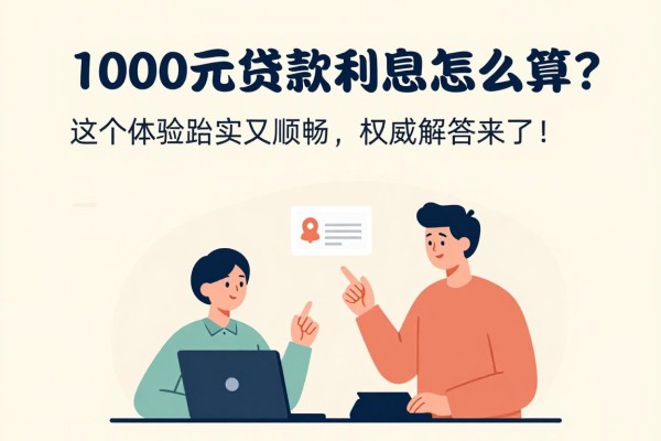 1000元贷款利息怎么算？这5个体验踏实又顺畅，权威解答来了！