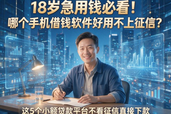 18岁急用钱必看!哪个手机借钱软件好用不上征信?这5个小额贷款平台不看征信直接下款