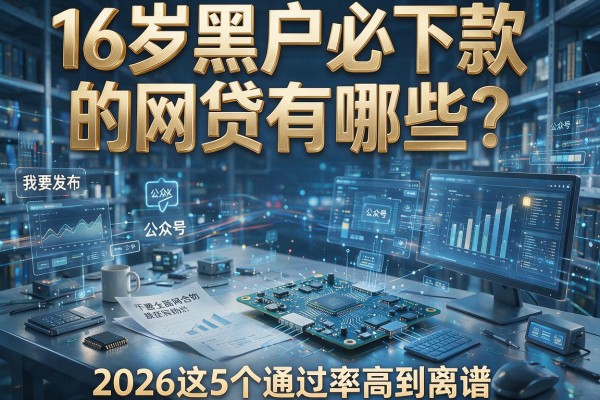 16岁黑户必下款的网贷有哪些？2026这5个通过率高到离谱！