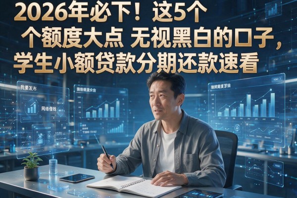 2026年必下！这5个额度大点无视黑白的口子，学生小额贷款分期还款速看