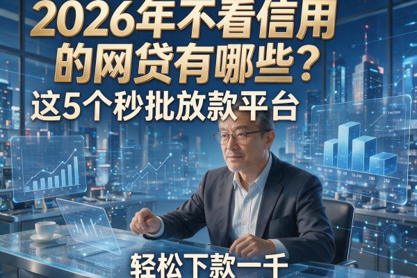 2026年不看信用的网贷有哪些?这5个秒批放款平台,轻松下款一千!