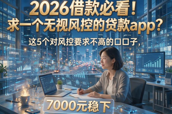 2026借款必看！求一个无视风控的贷款app？这5个对风控要求不高的口子，7000元稳下！