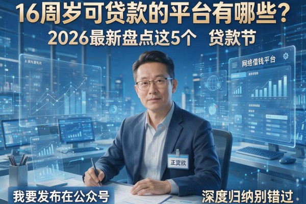 16周岁可贷款的平台有哪些？2026最新盘点这5个，深度归纳别错过！