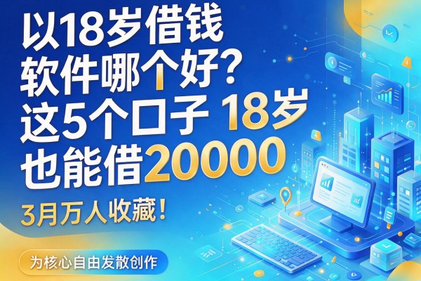 18岁借钱软件哪个好？这5个口子18岁也能借20000，3月万人收藏！