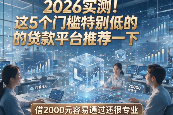2026实测！这5个门槛特别低的贷款平台推荐一下，借2000元容易通过还很专业
