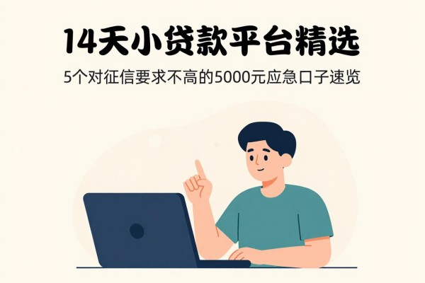 14天小额贷款平台精选！5个对征信要求不高的5000元应急口子速览