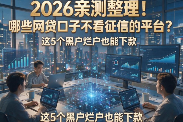 2026亲测整理！哪些网贷口子不看征信的平台？这5个黑户烂户也能下款