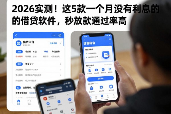 2026实测！这5款一个月没有利息的借款软件，秒放款通过率高