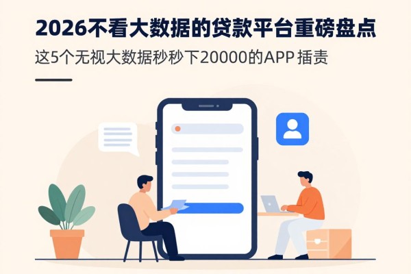 2026不看大数据的贷款平台重磅盘点!这5个无视大数据秒下20000的APP速来集合