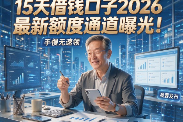 15天借钱口子2026最新额度通道曝光！手慢无速领