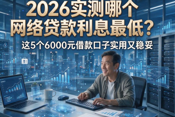 2026实测哪个网络贷款利息最低？这5个6000元借款口子实用又稳妥！
