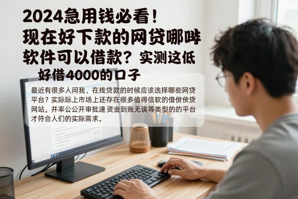 2024急用钱必看!现在好下款的网贷有哪些软件可以借款?实测这5个门槛低、好借4000的口子