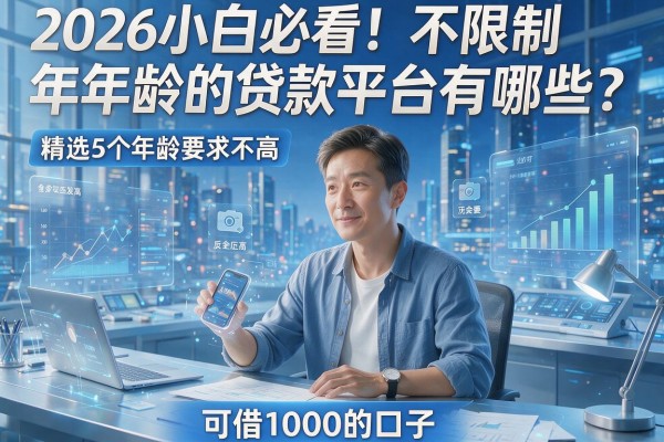 2026小白必看!不限制年龄的贷款平台有哪些?精选5个年龄要求不高、可借1000的口子