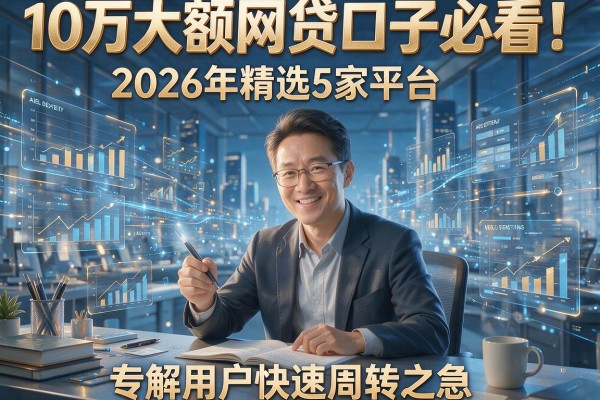 10万大额网贷口子必看!2026年精选5家平台,专解用户快速周转之急