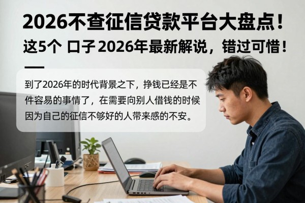 2026不查征信贷款平台大盘点!这5个口子2026年最新解说,错过可惜!