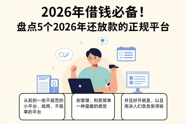 2026年借钱必备！盘点5个2026年还放款5000的正规平台