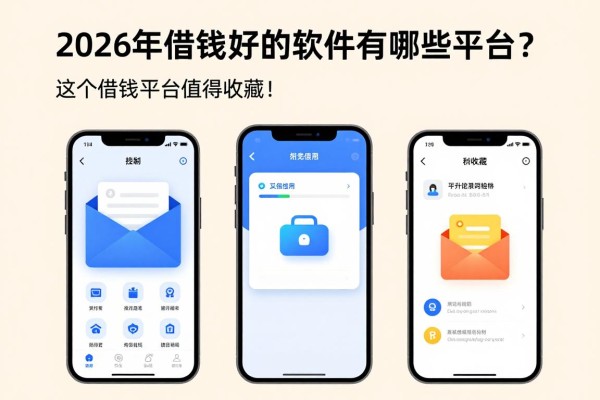 2026年借钱好的软件有哪些平台?这五个借钱平台值得收藏!