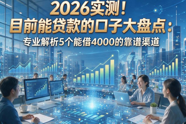 2026实测！目前能贷款的口子大盘点：专业解析5个能借4000的靠谱渠道