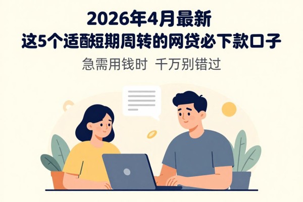 2026年4月最新!这5个适配短期周转的网贷必下款口子,急需用钱时千万别错过