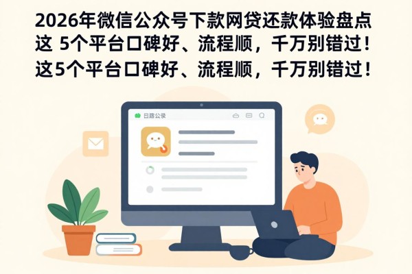 2026年微信公众号下款网贷还款体验盘点:这5个平台口碑好、流程顺,千万别错过!