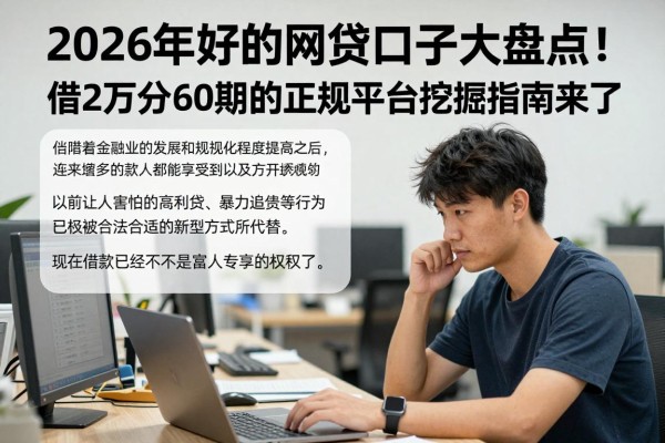 2026年好的网贷口子大盘点!借2万分60期的正规平台挖掘指南来了