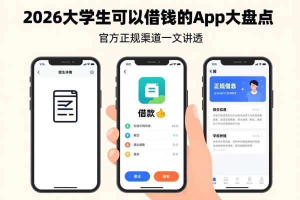 2026大学生可以借钱的正规app大盘点！官方正规渠道一文讲透
