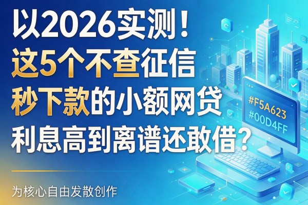 2026实测！这5个不查征信秒下款的小额网贷，利息高到离谱还敢借？