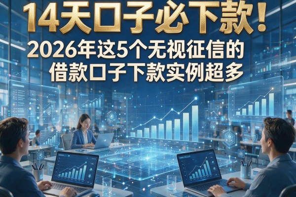 14天口子必下款！2026年这5个无视征信的借款口子下款实例超多