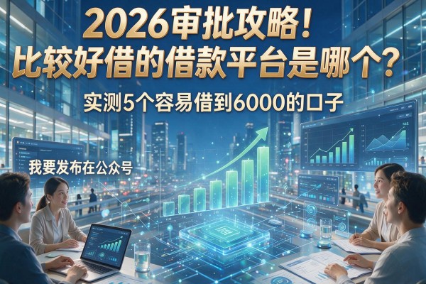 2026审批攻略！比较好借的借款平台是哪个？实测5个容易借到6000的口子