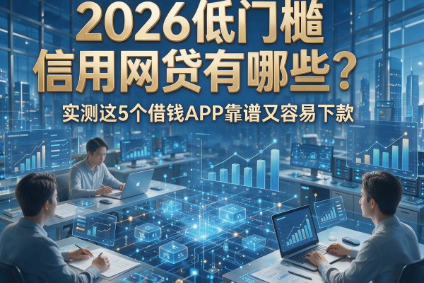 2026低门槛信用网贷有哪些？实测这5个借钱APP靠谱又容易下款！