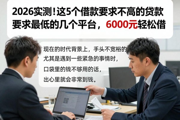 2026实测！这5个借款要求不高的贷款要求最低的几个平台，6000元轻松借！