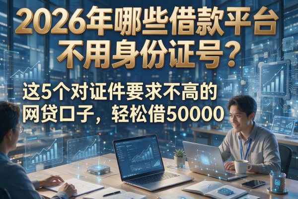 2026年哪些借款平台不用身份证号？这5个对证件要求不高的网贷口子，轻松借50000！