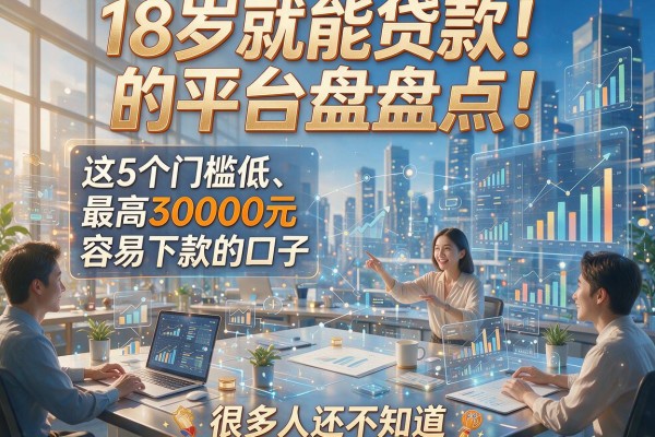 18岁就能贷款的平台盘点！这5个门槛低、最高30000元容易下款的口子，很多人还不知道