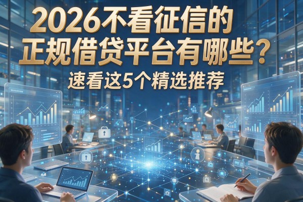 2026不看征信的正规借贷平台有哪些？速看这5个精选推荐！