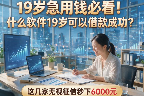19岁急用钱必看！什么软件19岁可以借款成功？这几家无视征信秒下6000元