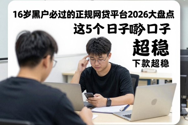 16岁黑户必过的正规网贷平台2026大盘点!这5个口子下款超稳