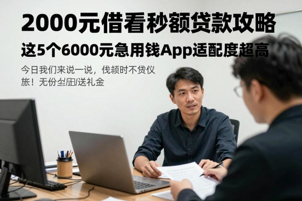 2000元借款秒过!2026年必看的小额贷款攻略,这5个6000元急用钱App适配度超高