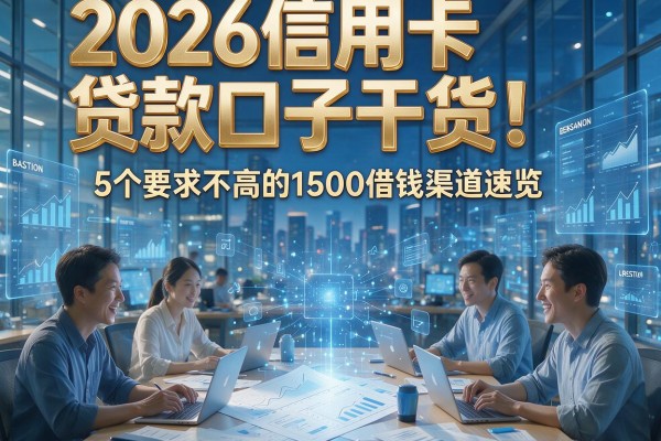2026信用卡贷款口子干货！5个要求不高的1500借钱渠道速览