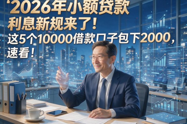 2026年小额贷款利息新规来了!这5个10000借款口子包下2000,速看