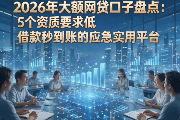 2026年大额网贷口子盘点：5个资质要求低、借款秒到账的应急实用平台