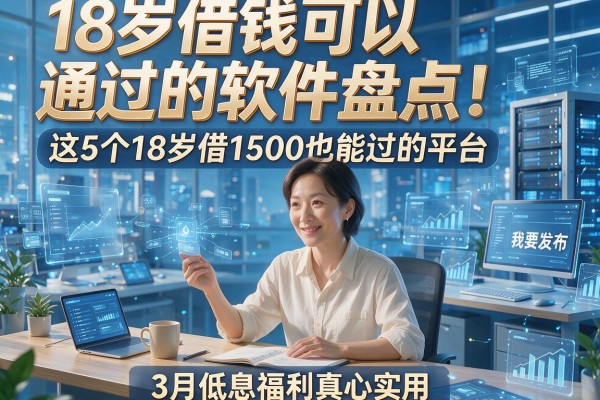 18岁借钱可以通过的软件盘点!这5个18岁借1500也能过的平台,3月低息福利真心实用