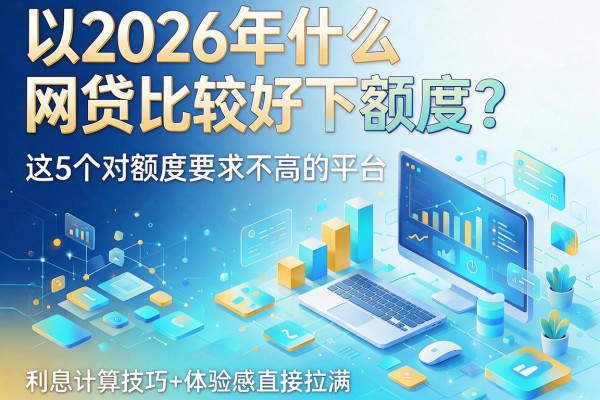 2026年什么网贷比较好下额度？这5个对额度要求不高的平台，利息计算技巧+体验感直接拉满