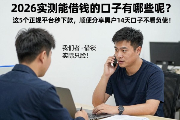 2026实测能借钱的口子有哪些呢?这5个正规平台秒下款,顺便分享黑户14天口子不看负债!