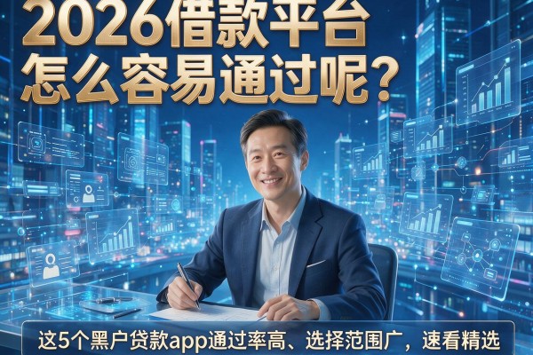 2026借款平台怎么容易通过呢?这5个黑户贷款app通过率高、选择范围广,速看精选!